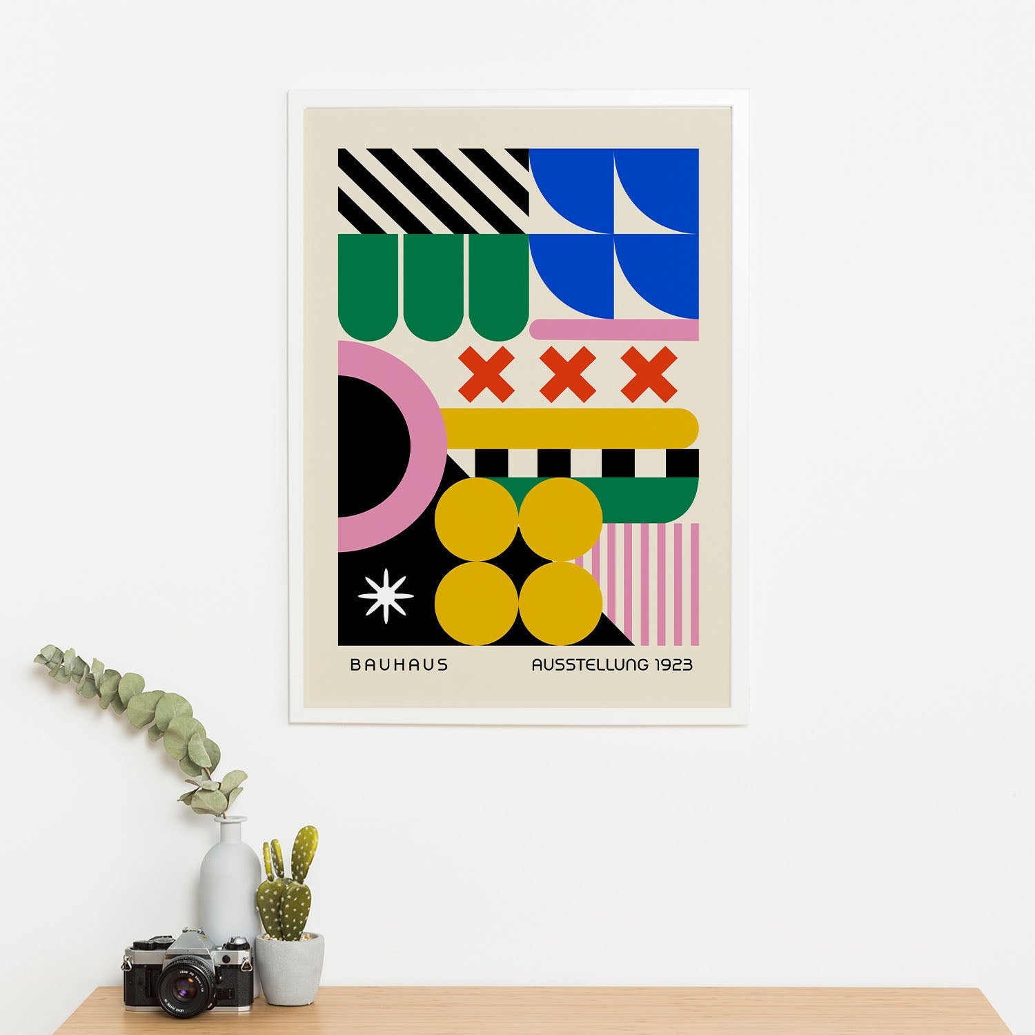 Wes Co Gallery Poster Dreamlike Abstract Bauhaus 16 x 20" Home Goods - Artist Edge to edge Art Print