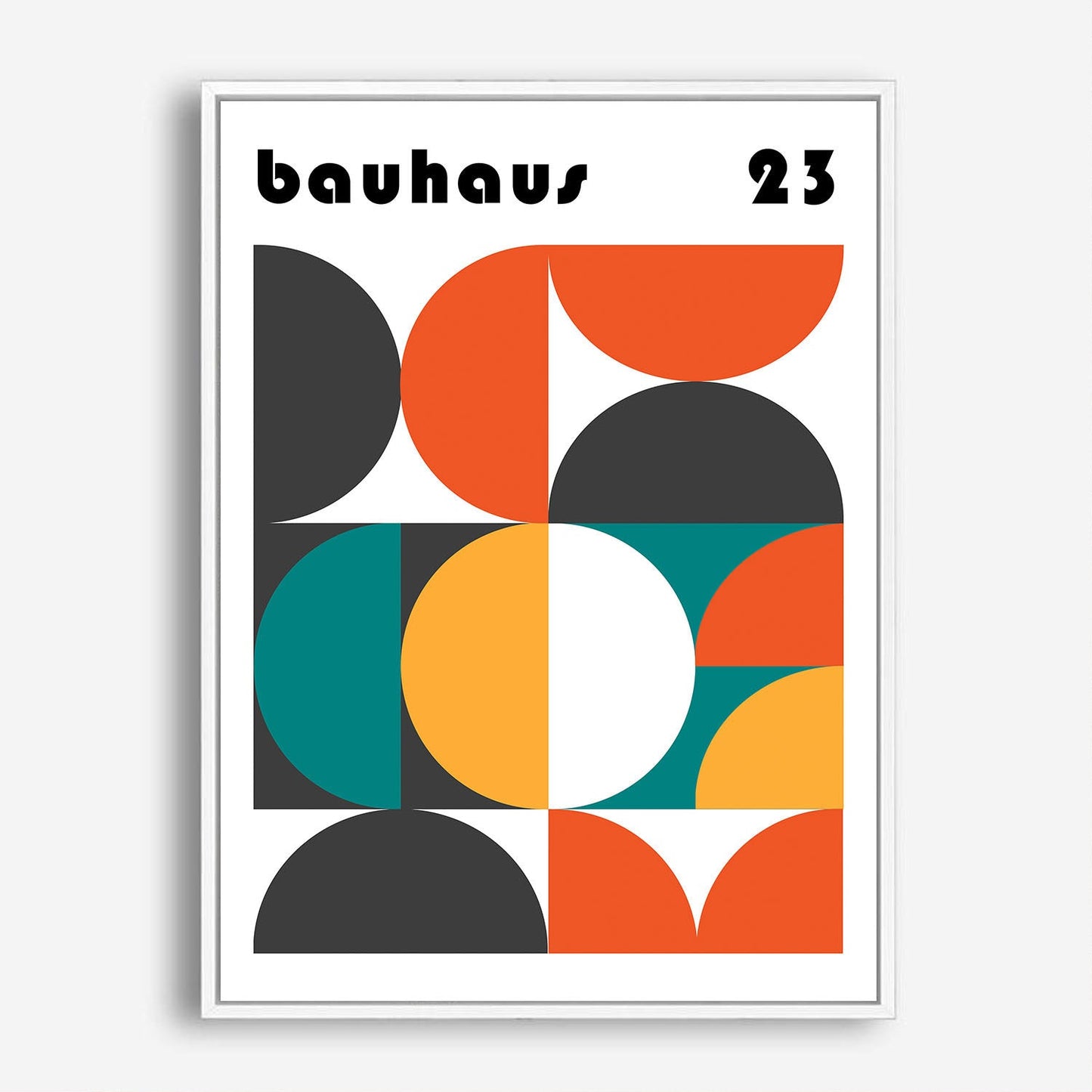 Wes Co Gallery Poster Bauhaus Rainbow Exhibition 5 x 7" Home Goods - Artist Edge to edge Art Print