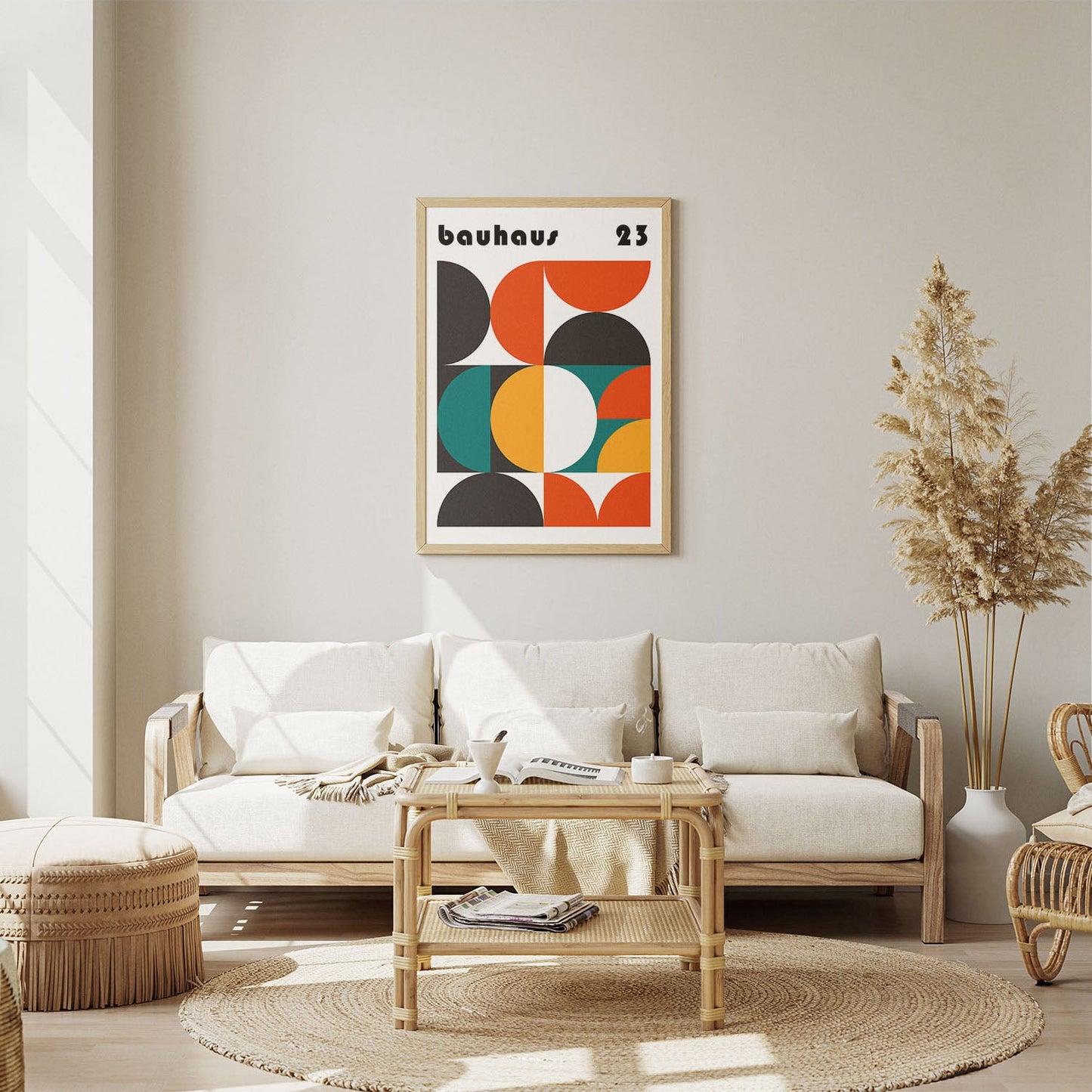 Wes Co Gallery Poster Bauhaus Rainbow Exhibition 8 x 10" Home Goods - Artist Edge to edge Art Print