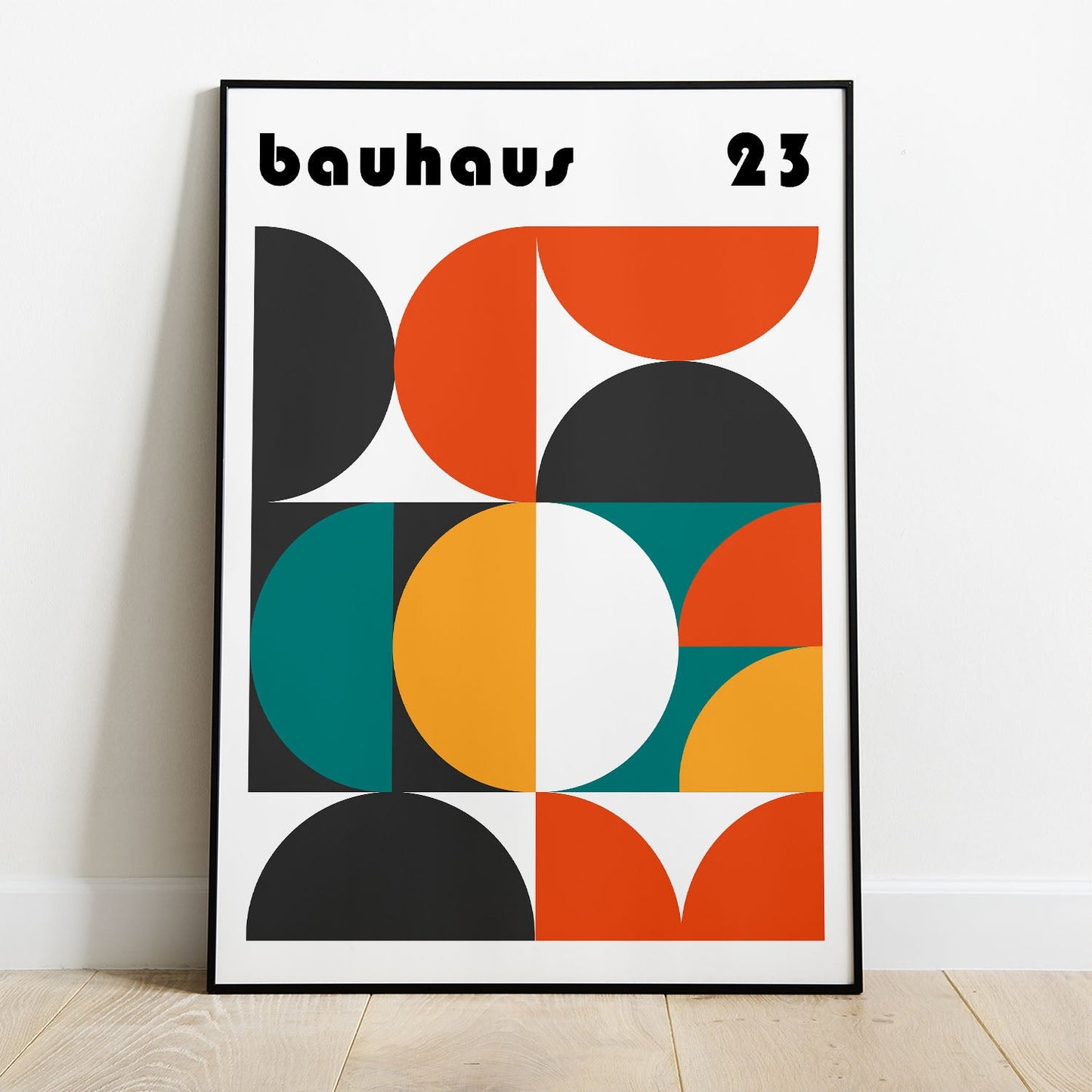 Wes Co Gallery Poster Bauhaus Rainbow Exhibition 8 x 10" Home Goods - Artist Edge to edge Art Print