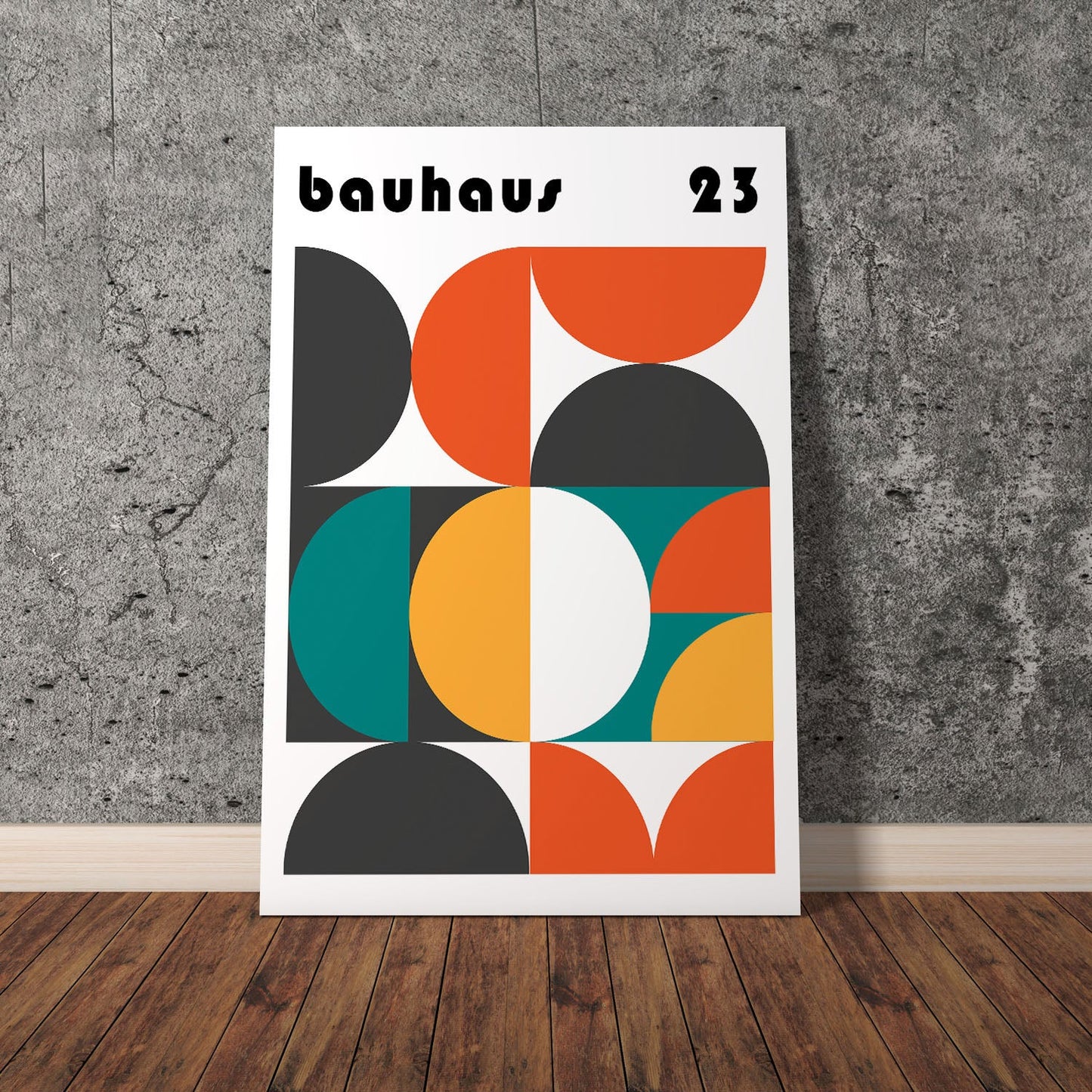 Wes Co Gallery Poster Bauhaus Rainbow Exhibition 11 x 17" Home Goods - Artist Edge to edge Art Print