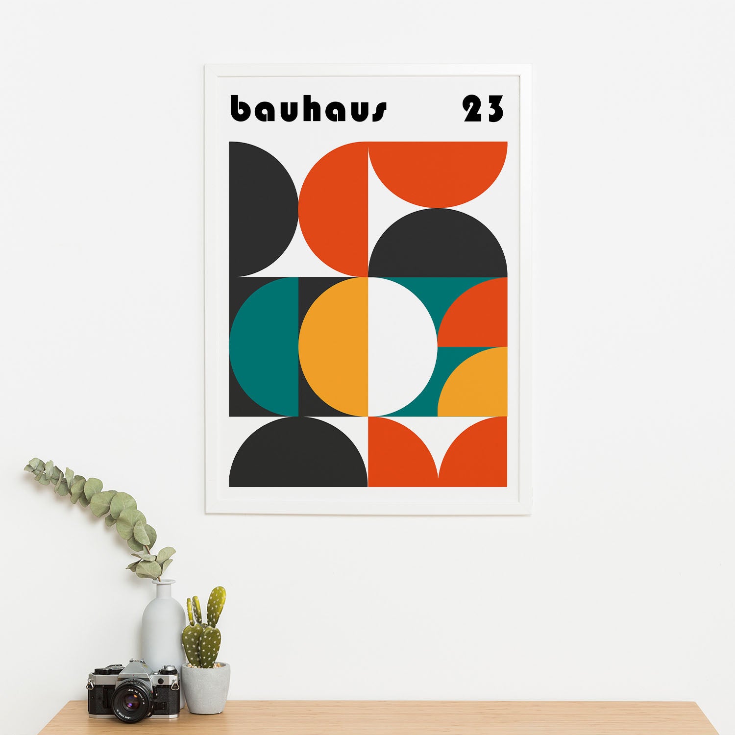 Wes Co Gallery Poster Bauhaus Rainbow Exhibition 16 x 20" Home Goods - Artist Edge to edge Art Print