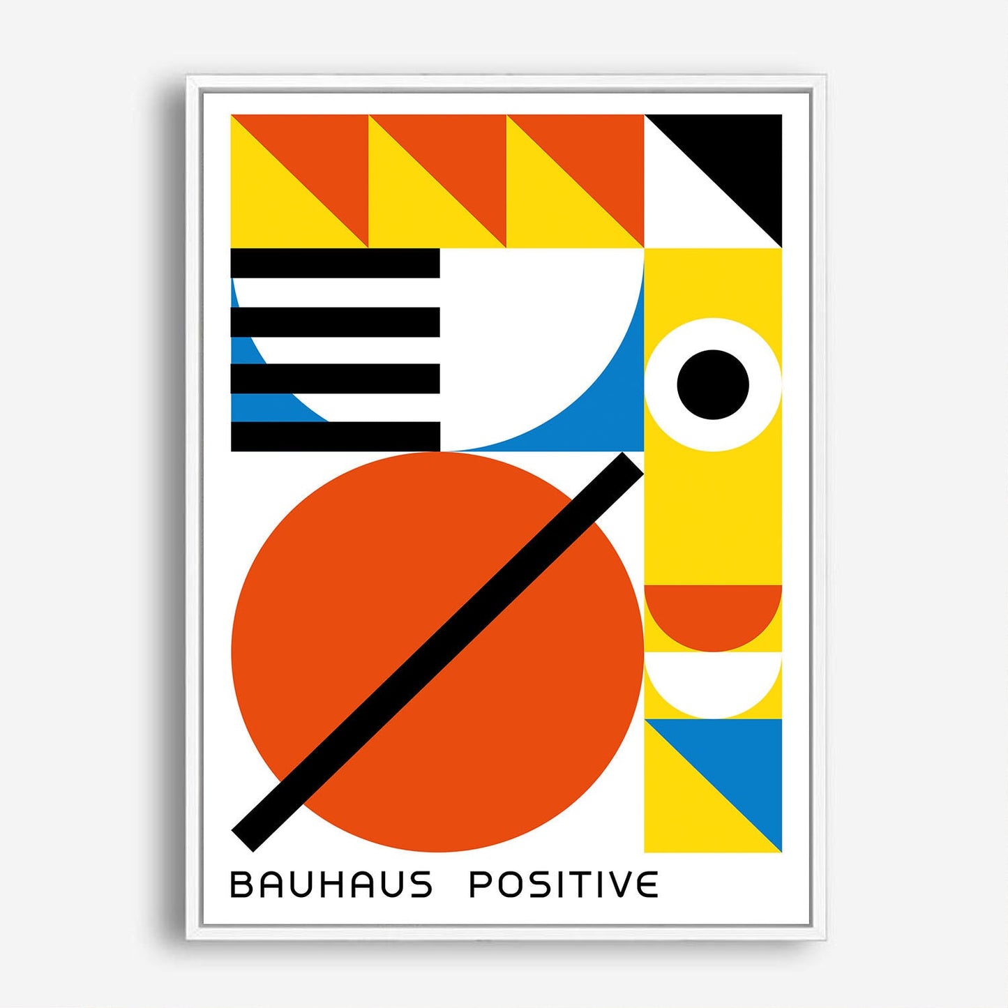 Wes Co Gallery Poster Bauhaus Stay Positive 5 x 7" Home Goods - Artist Edge to edge Art Print