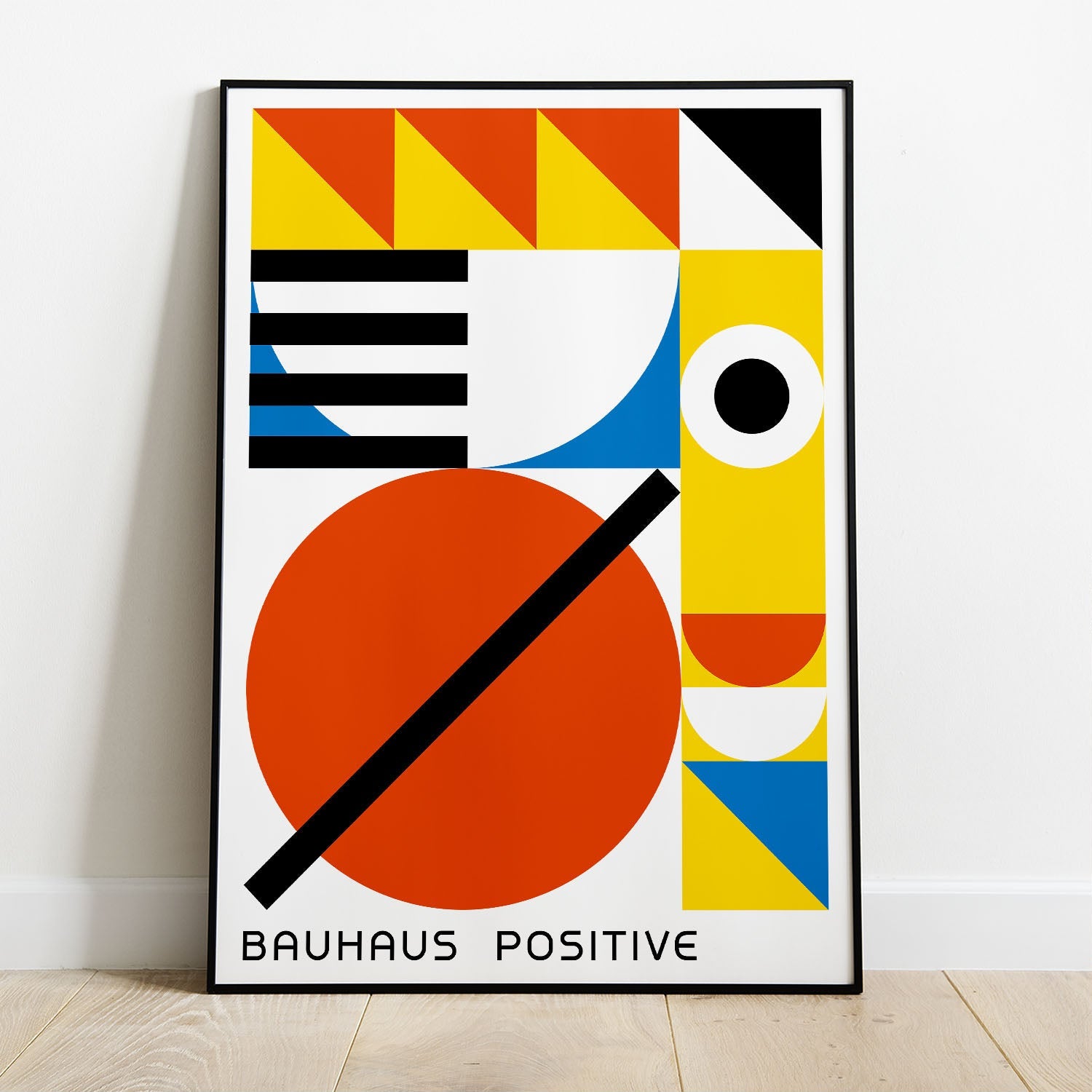 Wes Co Gallery Poster Bauhaus Stay Positive 8 x 10" Home Goods - Artist Edge to edge Art Print