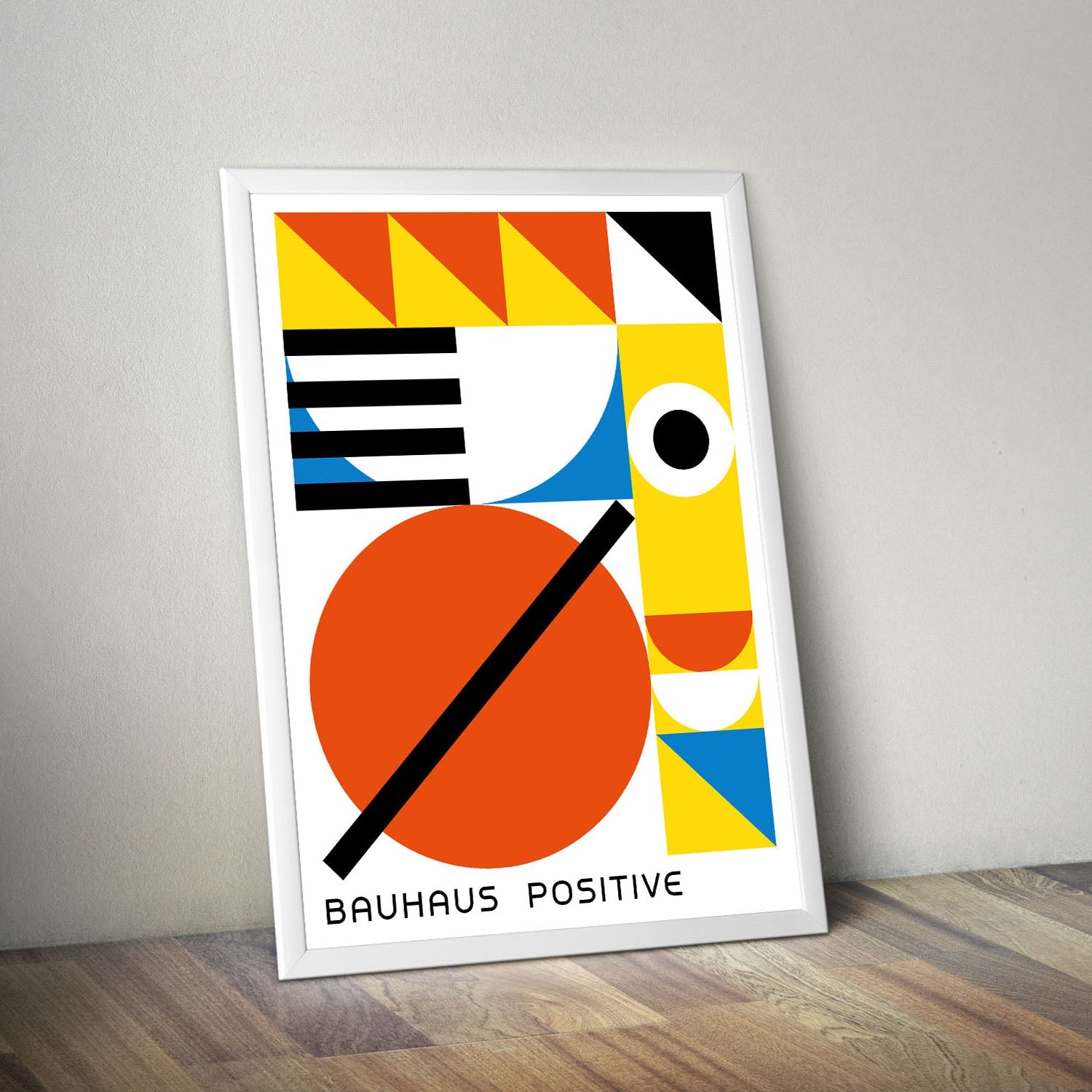 Wes Co Gallery Poster Bauhaus Stay Positive 16 x 20" Home Goods - Artist Edge to edge Art Print