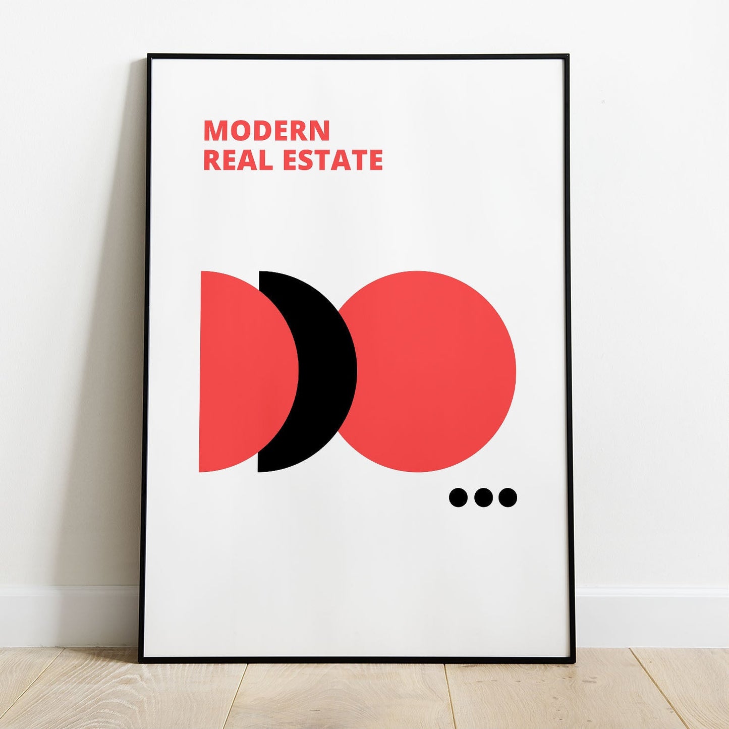 Wes Co Gallery Poster Bauhaus Modern Real Estate 8 x 10" Home Goods - Artist Edge to edge Art Print