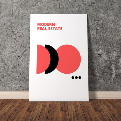 Wes Co Gallery Poster Bauhaus Modern Real Estate 11 x 17" Home Goods - Artist Edge to edge Art Print