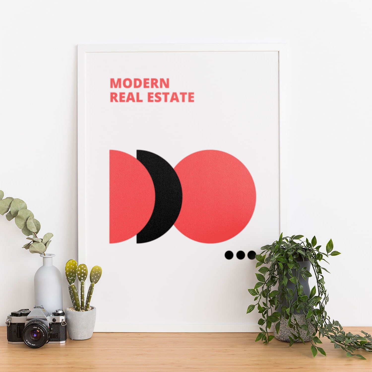 Wes Co Gallery Poster Bauhaus Modern Real Estate 12 x 16" Home Goods - Artist Edge to edge Art Print