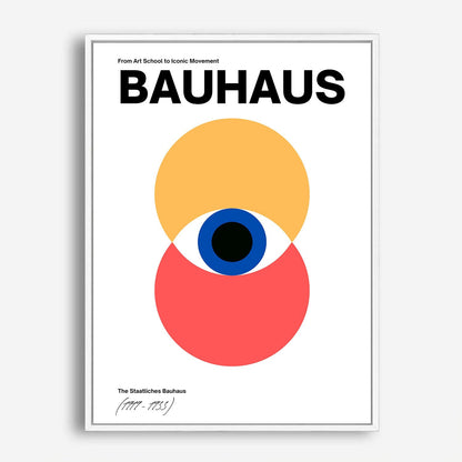 Wes Co Gallery Poster Bold Bauhaus Abstract Eye 5 x 7" Home Goods - Artist Edge to edge Art Print