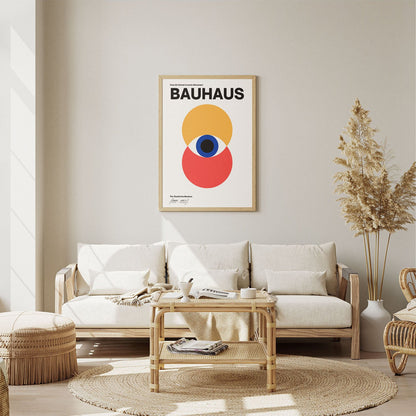 Wes Co Gallery Poster Bold Bauhaus Abstract Eye 8 x 10" Home Goods - Artist Edge to edge Art Print