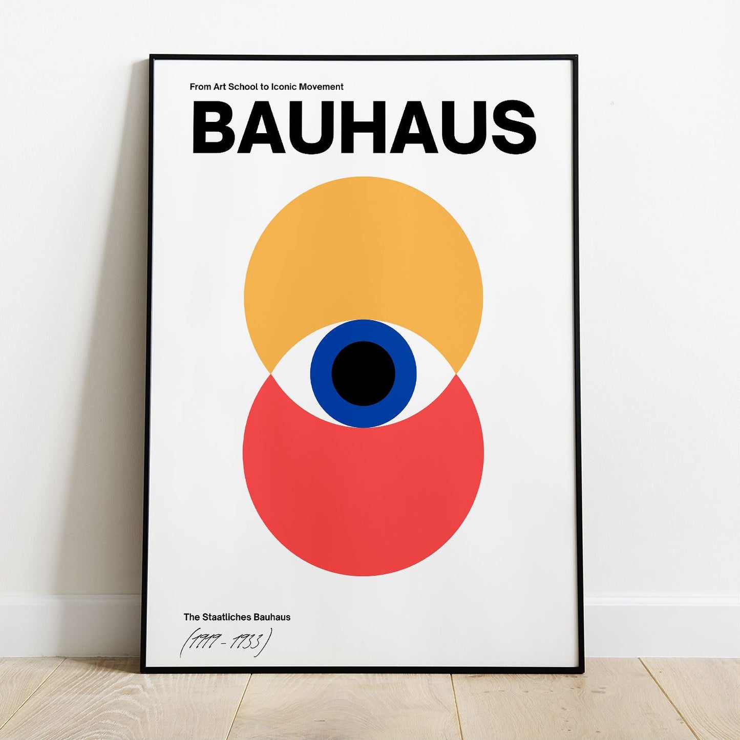 Wes Co Gallery Poster Bold Bauhaus Abstract Eye 8 x 10" Home Goods - Artist Edge to edge Art Print