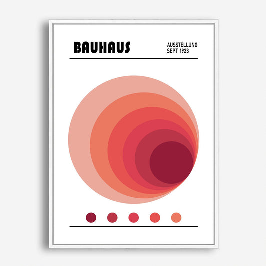 Wes Co Gallery Poster Radiant Circles Bauhaus 5 x 7" Home Goods - Artist Edge to edge Art Print