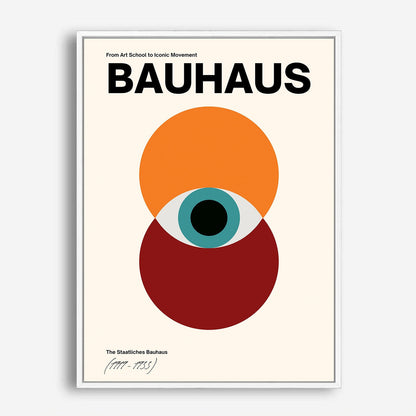 Wes Co Gallery Poster Bauhaus Eye Geometric 5 x 7" Home Goods - Artist Edge to edge Art Print