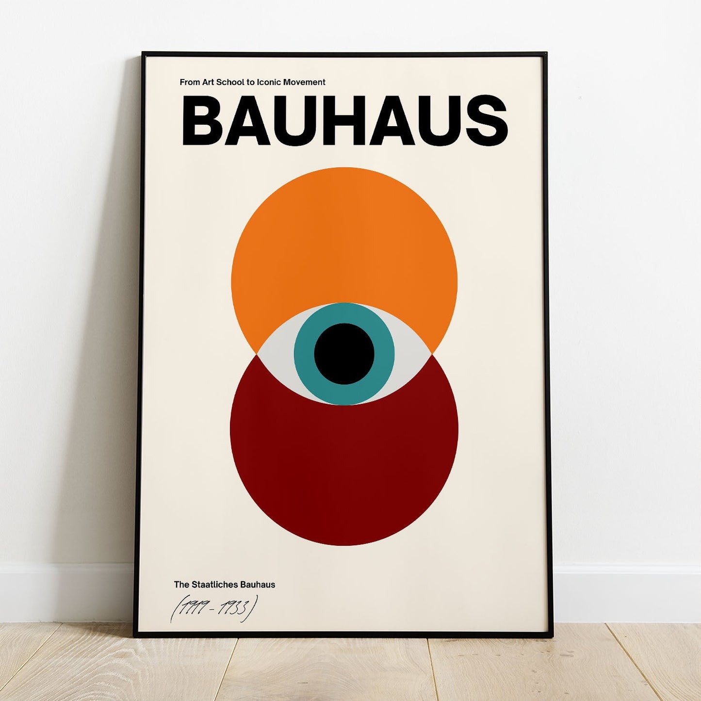 Wes Co Gallery Poster Bauhaus Eye Geometric 8 x 10" Home Goods - Artist Edge to edge Art Print