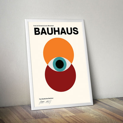 Wes Co Gallery Poster Bauhaus Eye Geometric 16 x 20" Home Goods - Artist Edge to edge Art Print