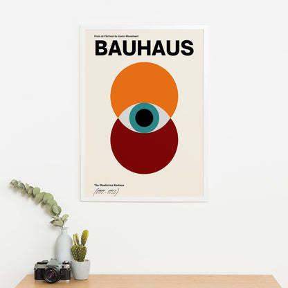 Wes Co Gallery Poster Bauhaus Eye Geometric 16 x 20" Home Goods - Artist Edge to edge Art Print