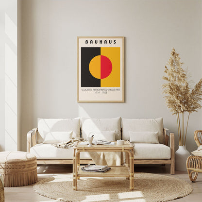 Wes Co Gallery Poster Symmetry in Bauhaus Shapes 8 x 10" Home Goods - Artist Edge to edge Art Print