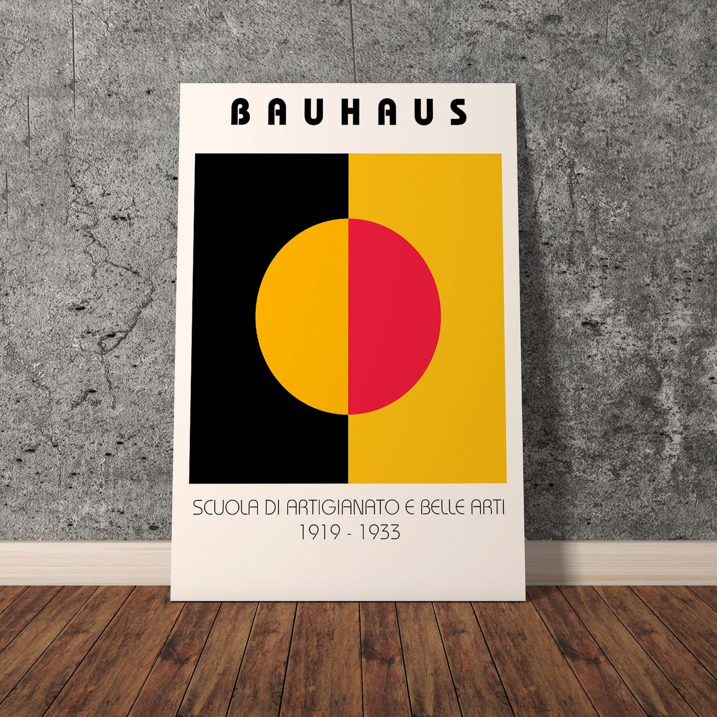 Wes Co Gallery Poster Symmetry in Bauhaus Shapes 11 x 17" Home Goods - Artist Edge to edge Art Print