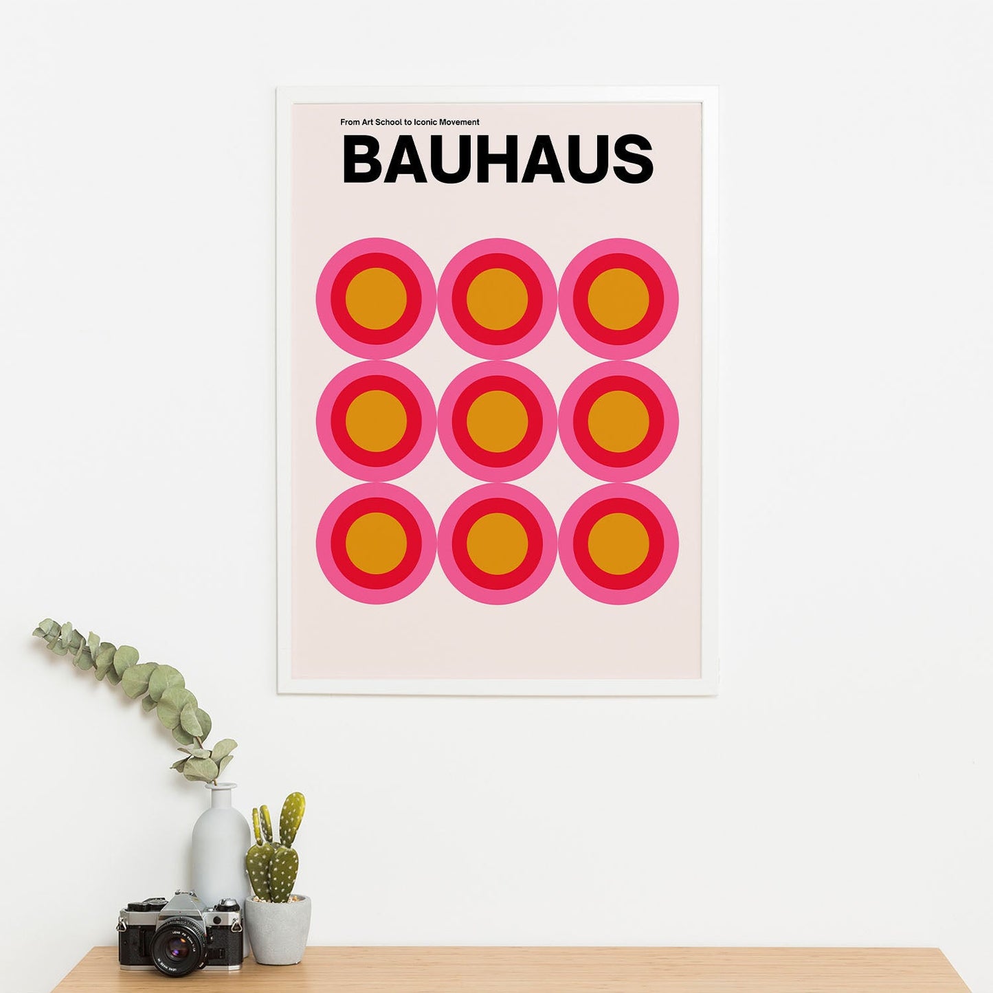 Wes Co Gallery Poster Bold Bauhaus Target Circles 16 x 20" Home Goods - Artist Edge to edge Art Print