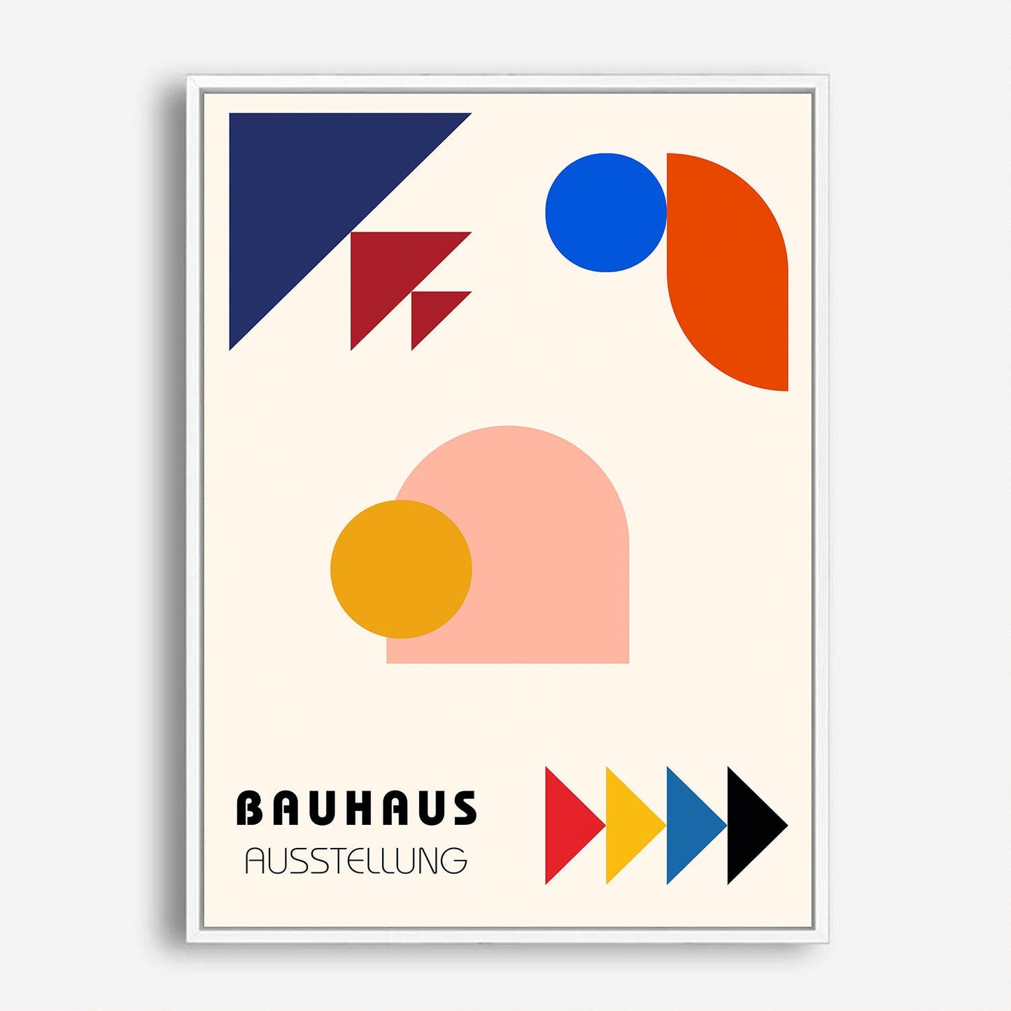 Wes Co Gallery Poster Dynamic Shapes Bauhaus 5 x 7" Home Goods - Artist Edge to edge Art Print