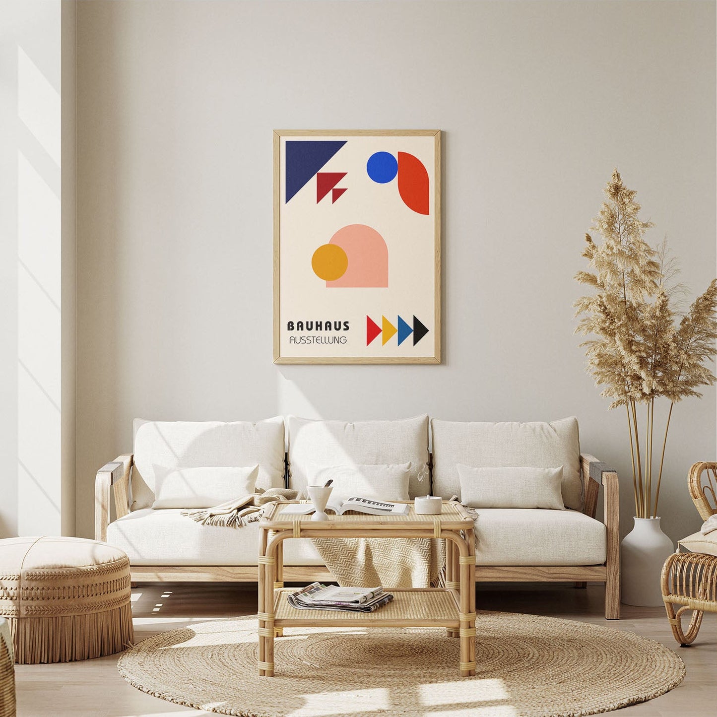 Wes Co Gallery Poster Dynamic Shapes Bauhaus 8 x 10" Home Goods - Artist Edge to edge Art Print