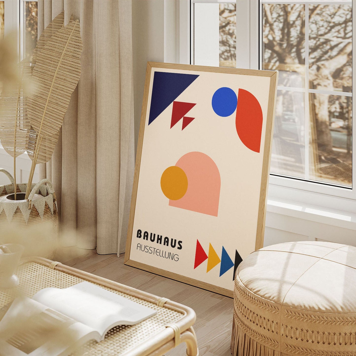 Wes Co Gallery Poster Dynamic Shapes Bauhaus 11 x 17" Home Goods - Artist Edge to edge Art Print