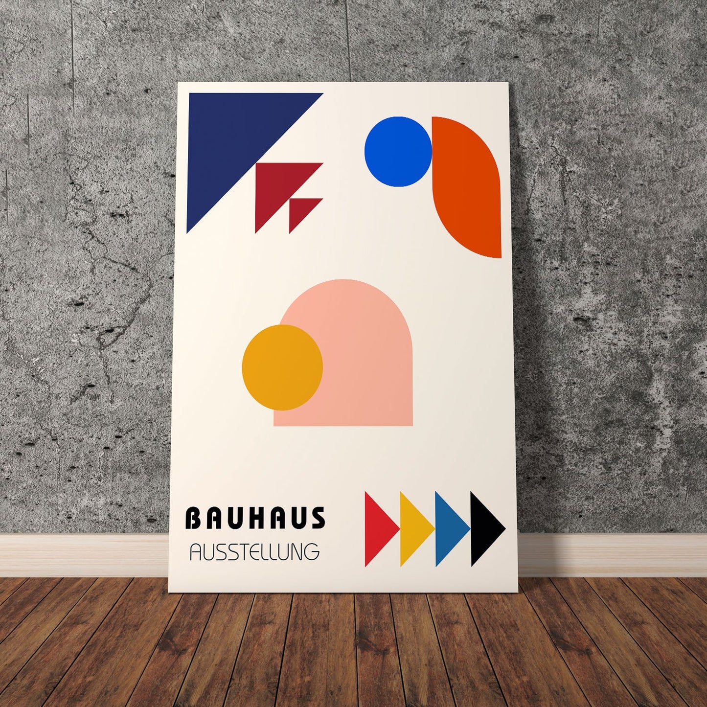 Wes Co Gallery Poster Dynamic Shapes Bauhaus 11 x 17" Home Goods - Artist Edge to edge Art Print