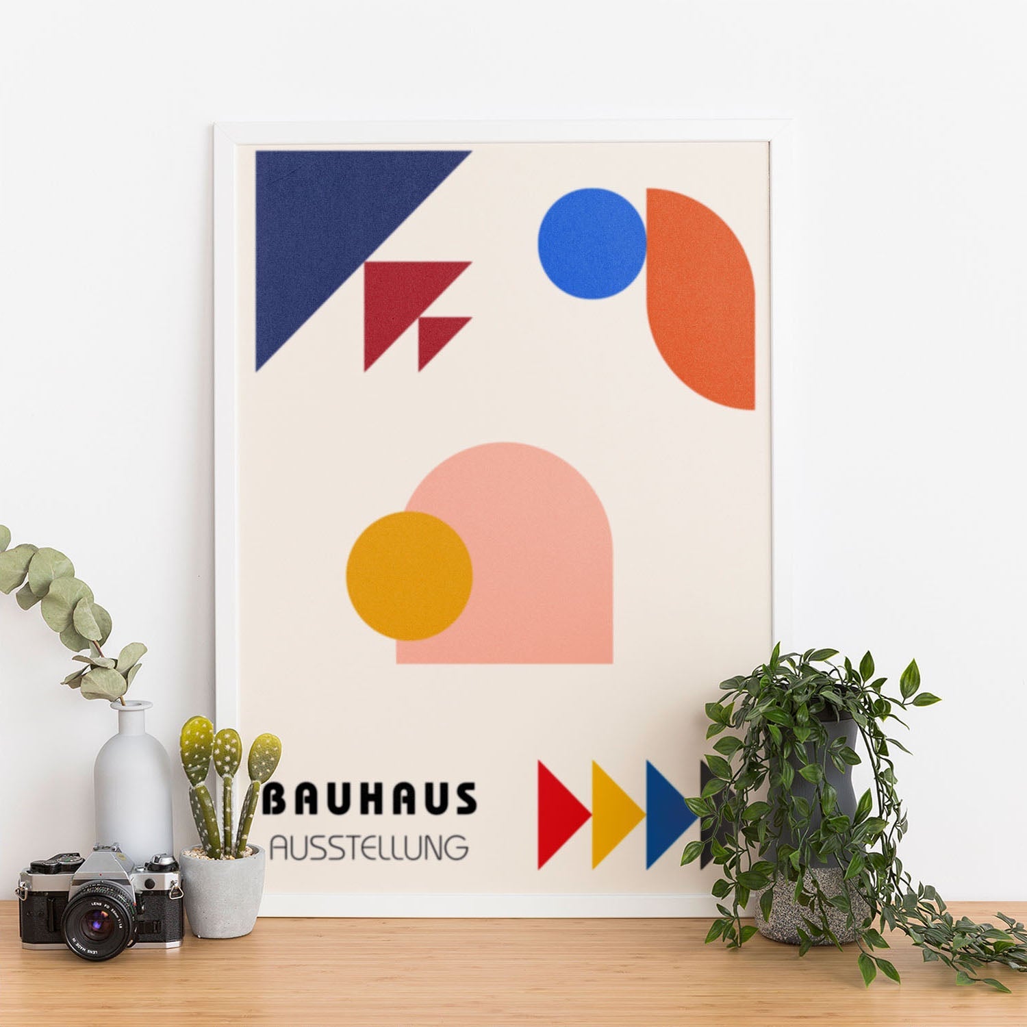 Wes Co Gallery Poster Dynamic Shapes Bauhaus 12 x 16" Home Goods - Artist Edge to edge Art Print