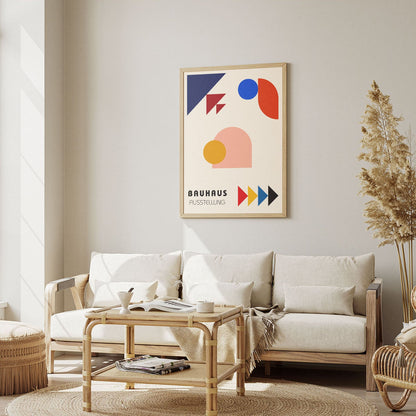 Wes Co Gallery Poster Dynamic Shapes Bauhaus 12 x 16" Home Goods - Artist Edge to edge Art Print