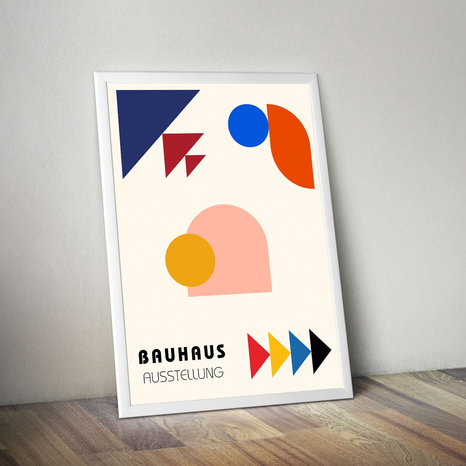 Wes Co Gallery Poster Dynamic Shapes Bauhaus 16 x 20" Home Goods - Artist Edge to edge Art Print