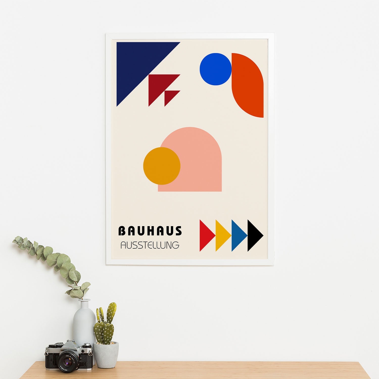 Wes Co Gallery Poster Dynamic Shapes Bauhaus 16 x 20" Home Goods - Artist Edge to edge Art Print