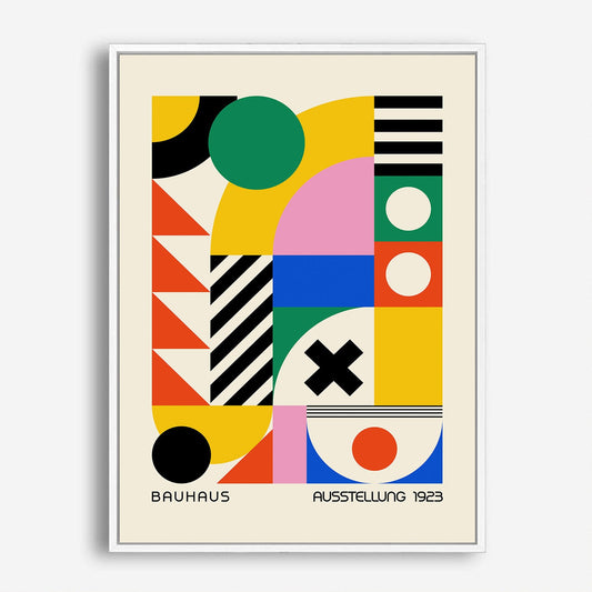 Wes Co Gallery Poster Colorful Bauhaus Geometry 5 x 7" Home Goods - Artist Edge to edge Art Print