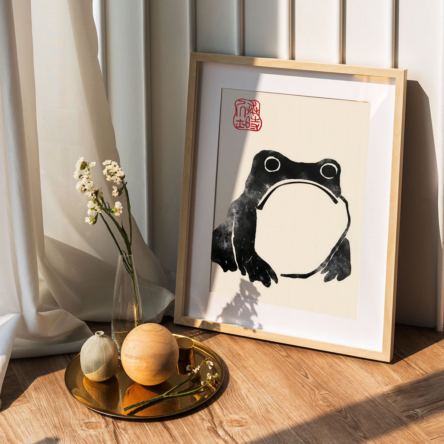 Wes Co Gallery Poster Matsumoto Hoji's Frog 5 x 7" Home Goods - Artist Edge to edge Art Print