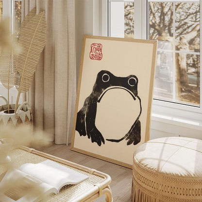 Wes Co Gallery Poster Matsumoto Hoji's Frog 11 x 17" Home Goods - Artist Edge to edge Art Print