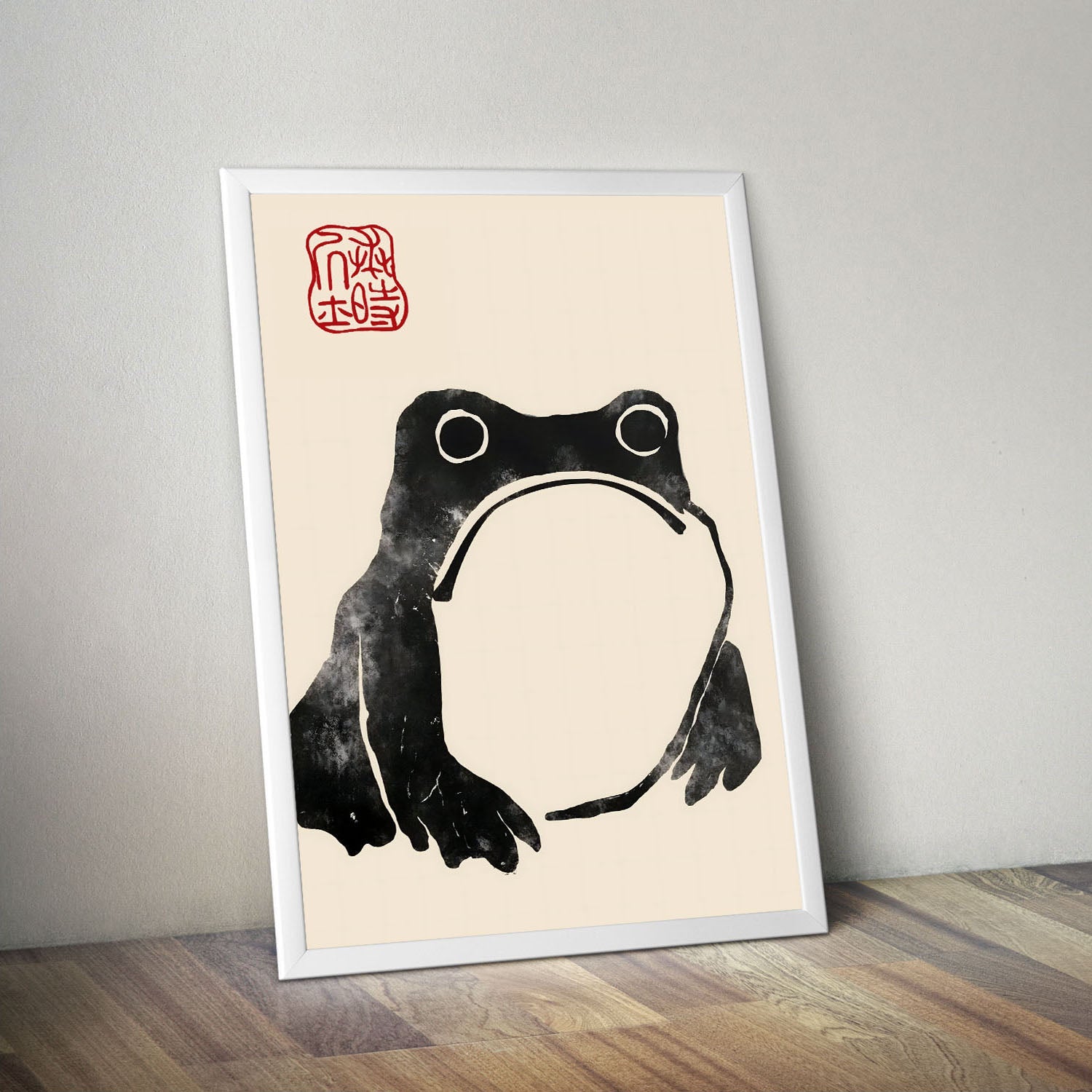 Wes Co Gallery Poster Matsumoto Hoji's Frog 16 x 20" Home Goods - Artist Edge to edge Art Print