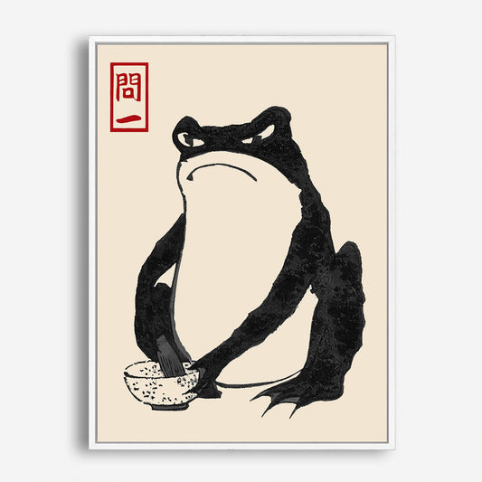 Wes Co Gallery Poster Matsumoto Hoji's Frog Grumpy 5 x 7" Home Goods - Artist Edge to edge Art Print