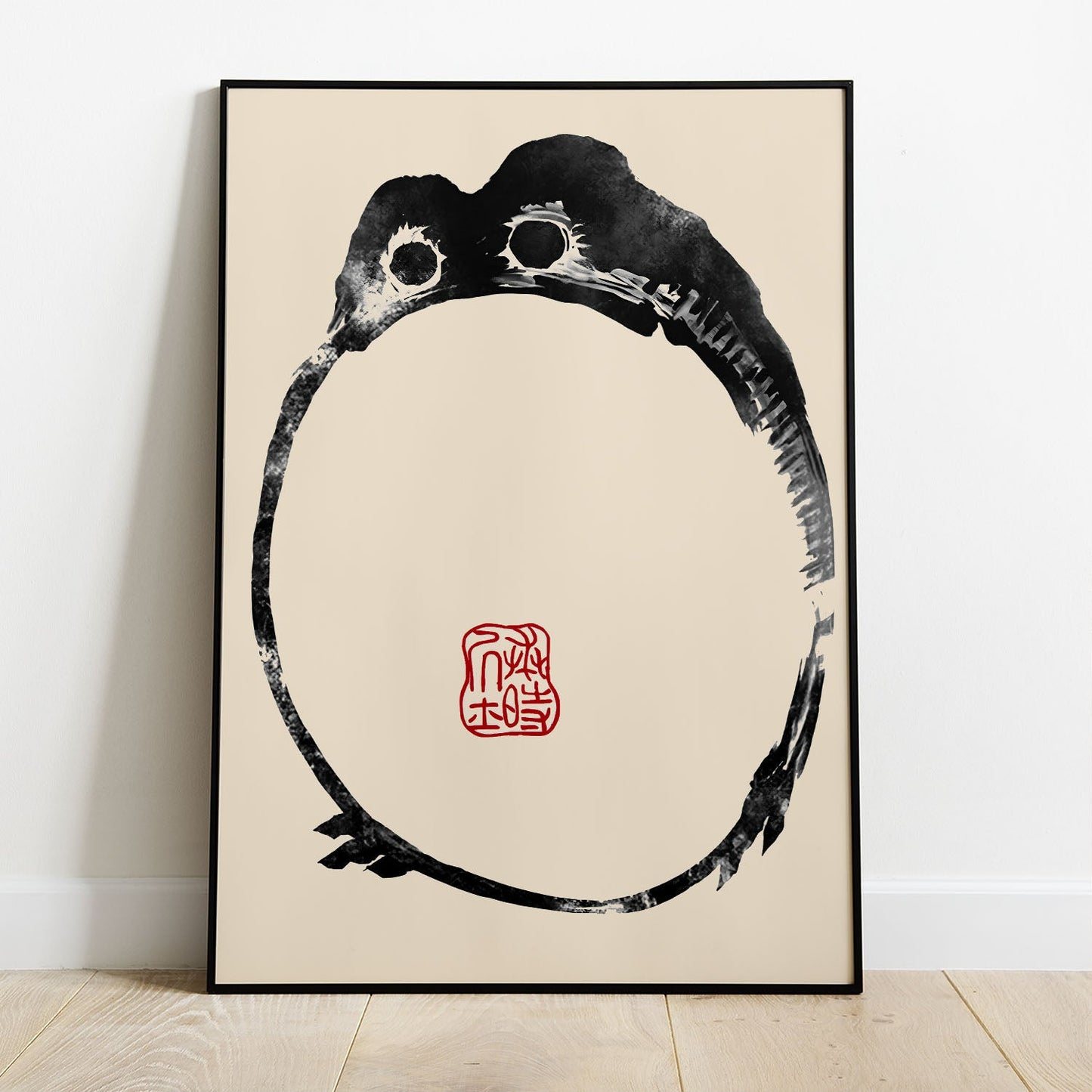 Wes Co Gallery Poster Matsumoto Hoji's Frog Round 8 x 10" Home Goods - Artist Edge to edge Art Print