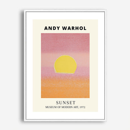 Wes Co Gallery Poster Sunset by Andy Warhold 5 x 7" Home Goods - Artist Border or edge to edge Art Print