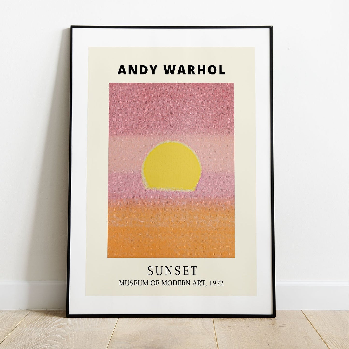 Wes Co Gallery Poster Sunset by Andy Warhold 5 x 7" Home Goods - Artist Border or edge to edge Art Print