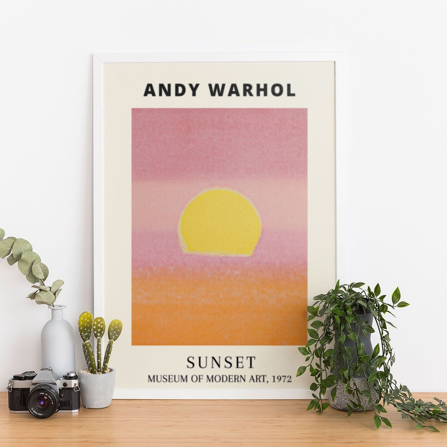 Wes Co Gallery Poster Sunset by Andy Warhold 11 x 17" Home Goods - Artist Border or edge to edge Art Print