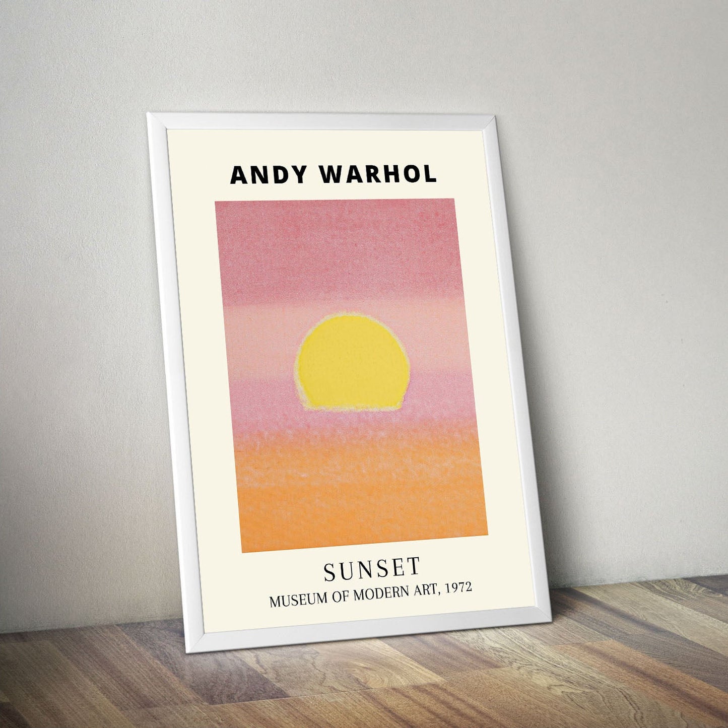 Wes Co Gallery Poster Sunset by Andy Warhold 11 x 17" Home Goods - Artist Border or edge to edge Art Print