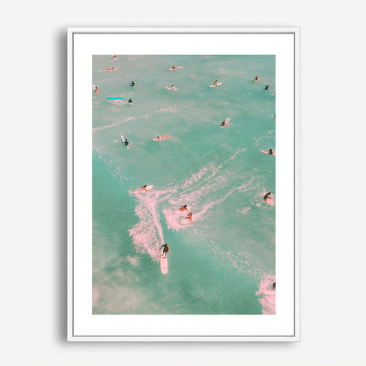 Wes Co Gallery Poster Surfers Paradise 5 x 7" Home Goods - Coastal Border or edge to edge Art Print