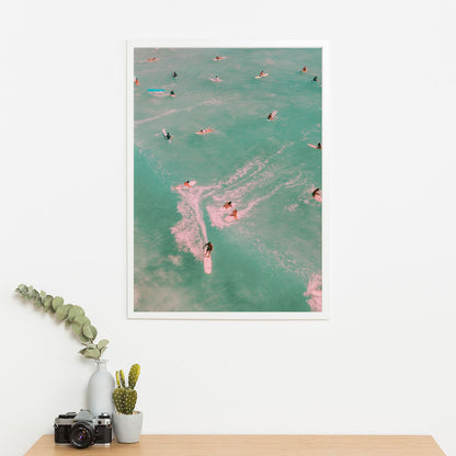 Wes Co Gallery Poster Surfers Paradise 11 x 17" Home Goods - Coastal Border or edge to edge Art Print