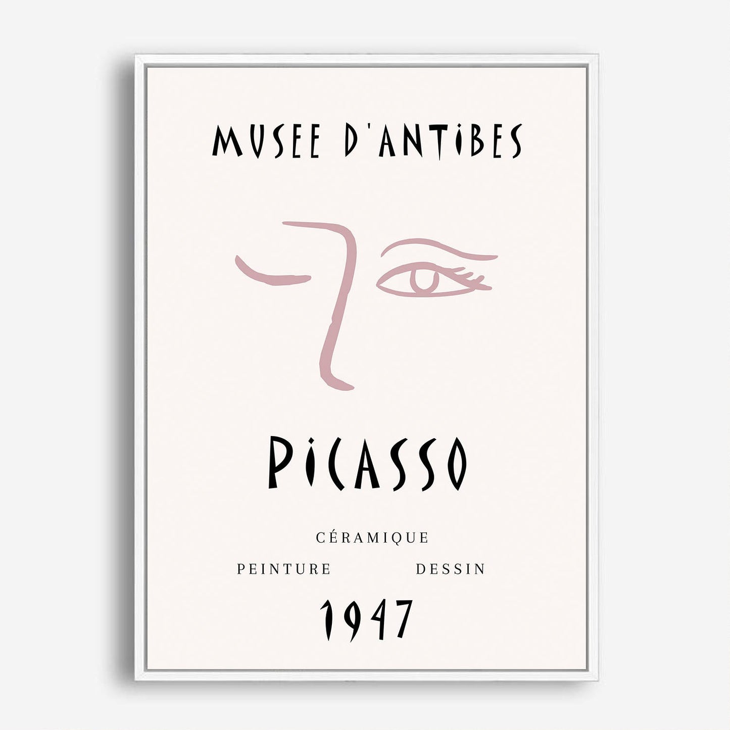 Wes Co Gallery Poster Picasso Inspired Eye 5 x 7" Home Goods - Neutral Edge to edge Art Print