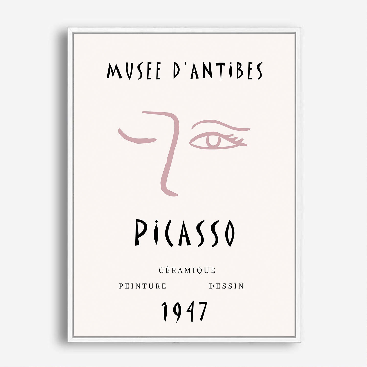 Wes Co Gallery Poster Picasso Inspired Eye 5 x 7" Home Goods - Neutral Edge to edge Art Print