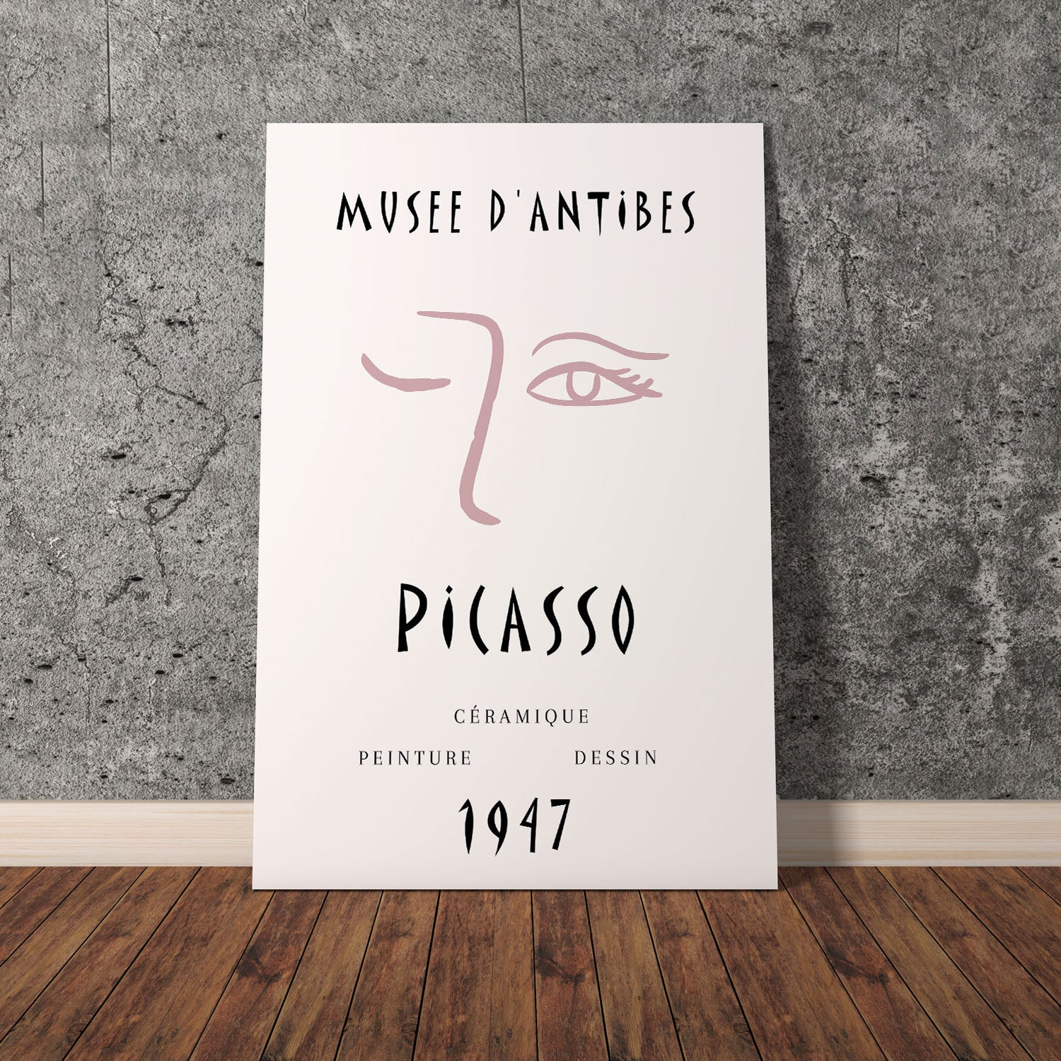 Wes Co Gallery Poster Picasso Inspired Eye 11 x 17" Home Goods - Neutral Edge to edge Art Print