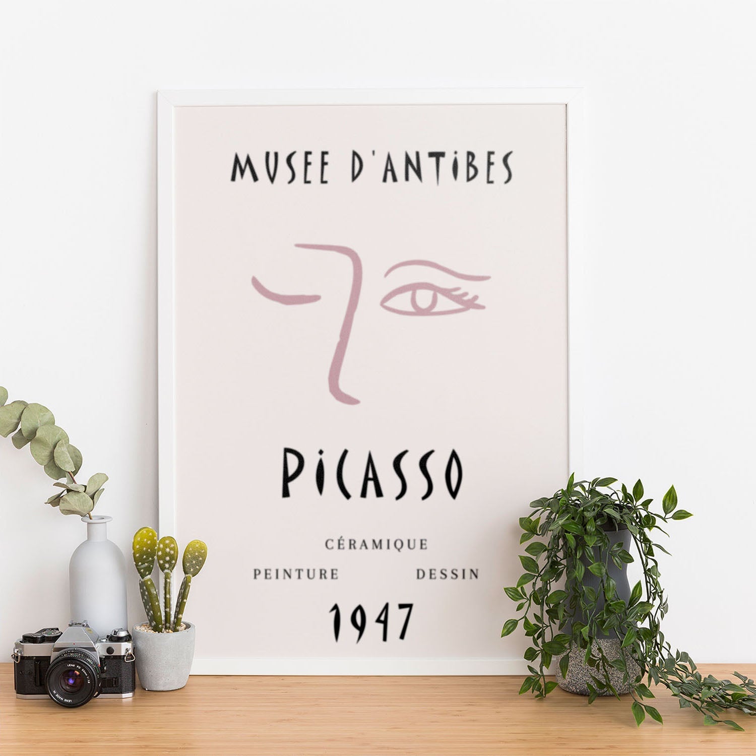 Wes Co Gallery Poster Picasso Inspired Eye 12 x 16" Home Goods - Neutral Edge to edge Art Print