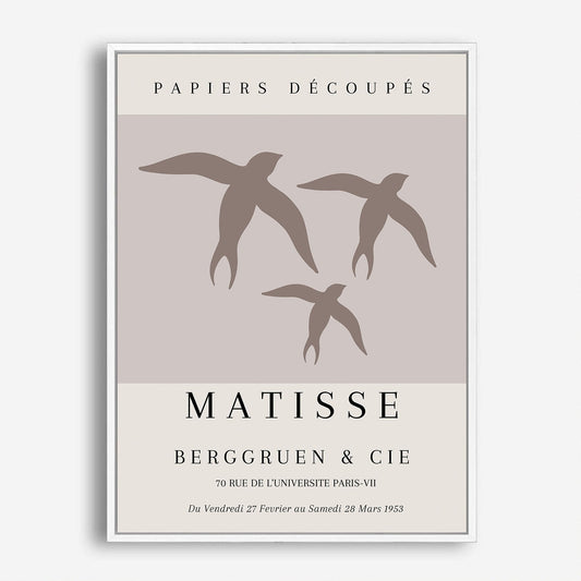 Wes Co Gallery Poster Matisse Birds in Flight 5 x 7" Home Goods - Neutral Edge to edge Art Print