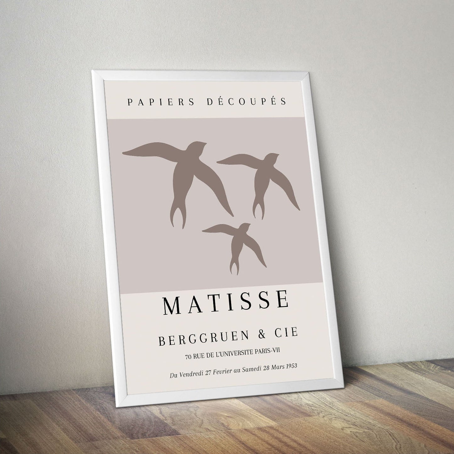 Wes Co Gallery Poster Matisse Birds in Flight 16 x 20" Home Goods - Neutral Edge to edge Art Print