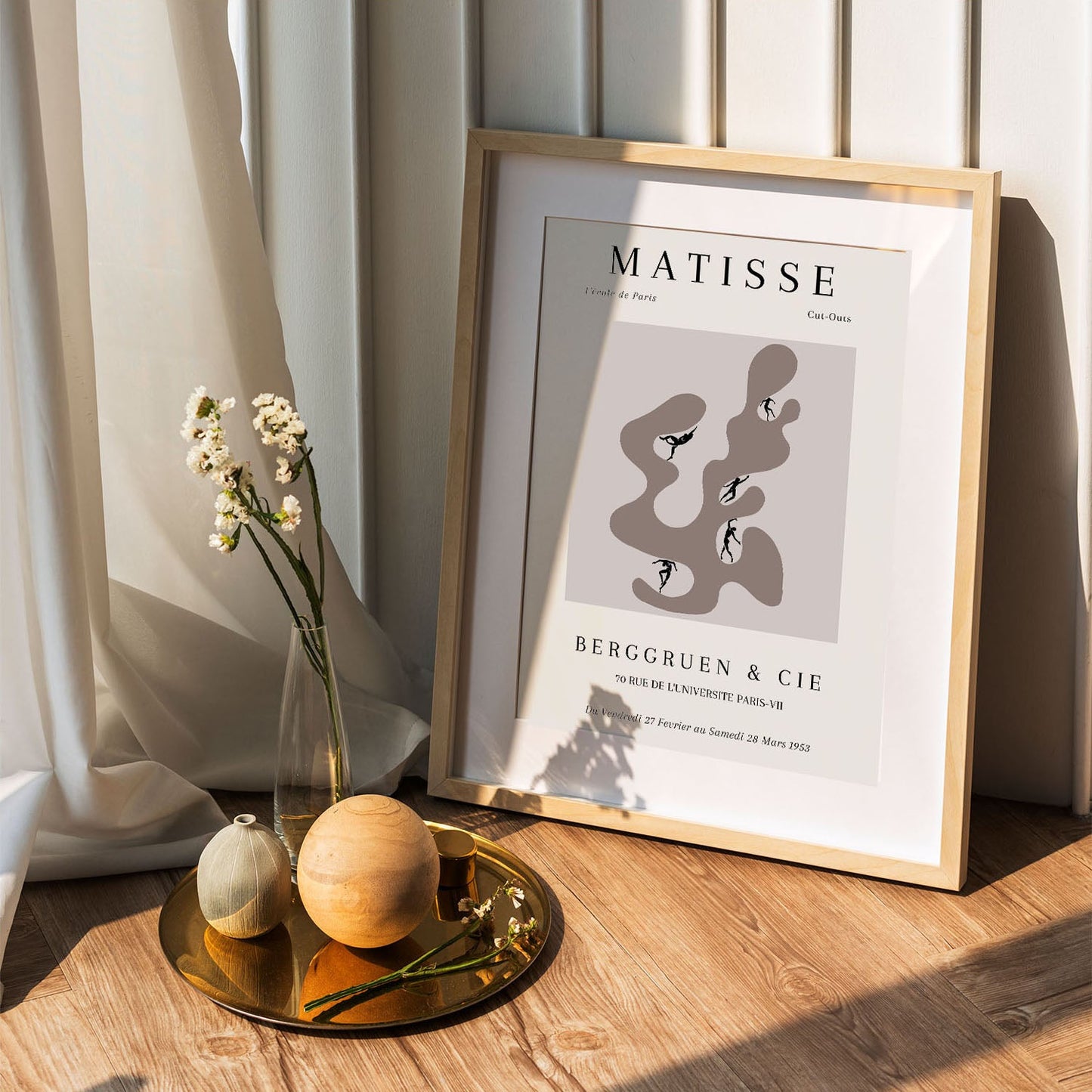 Wes Co Gallery Poster Matisse Dance of Shapes 5 x 7" Home Goods - Neutral Edge to edge Art Print